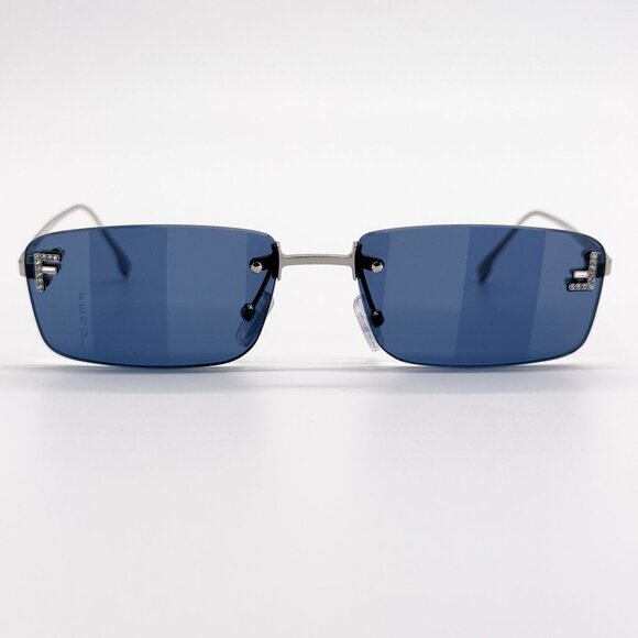 NEW FE4172US 16X BLUE SILVER UNISEX SUNGLASSES FENDI FE4172US - Picture 2 of 14